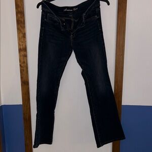 American Eagle Outfitters Women's Dark Blue Boot Cut Jeans